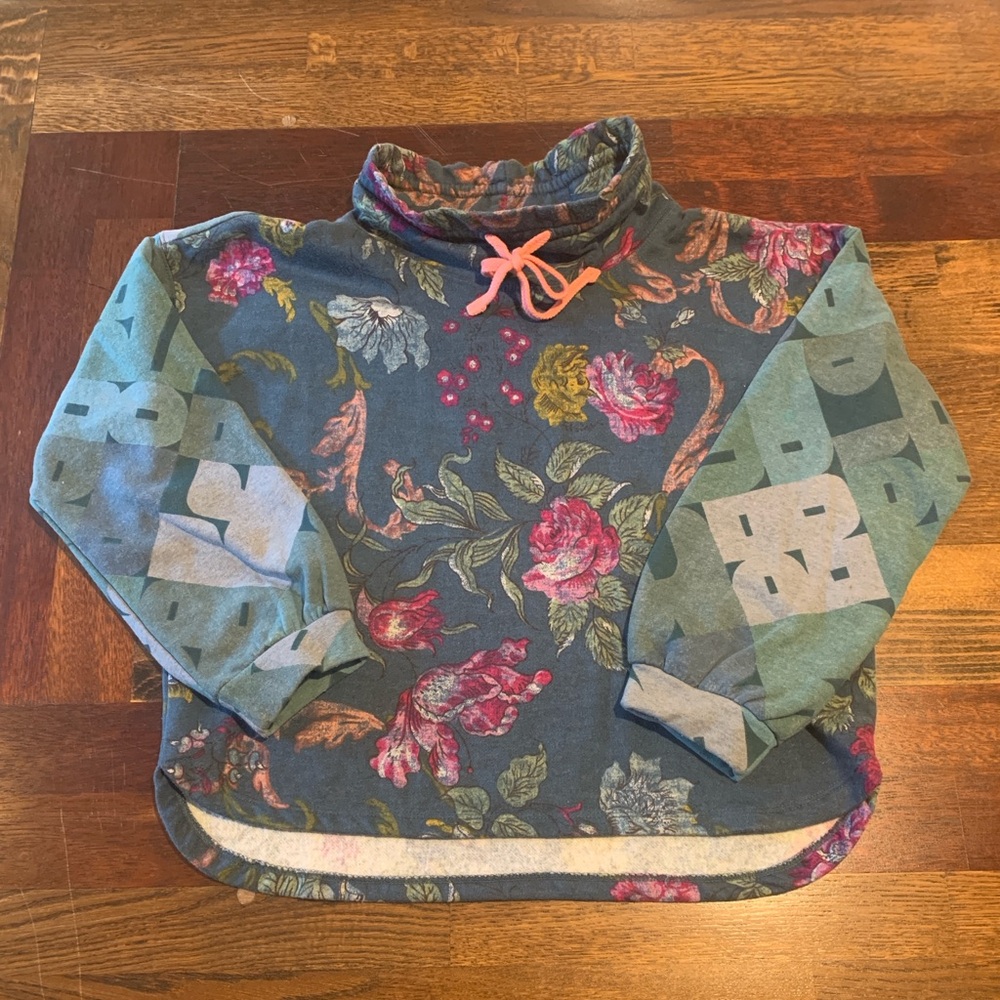 Anthropologie, Sunday Practice, Cowl-Neck, Drawstring Sweatshirt, Size S